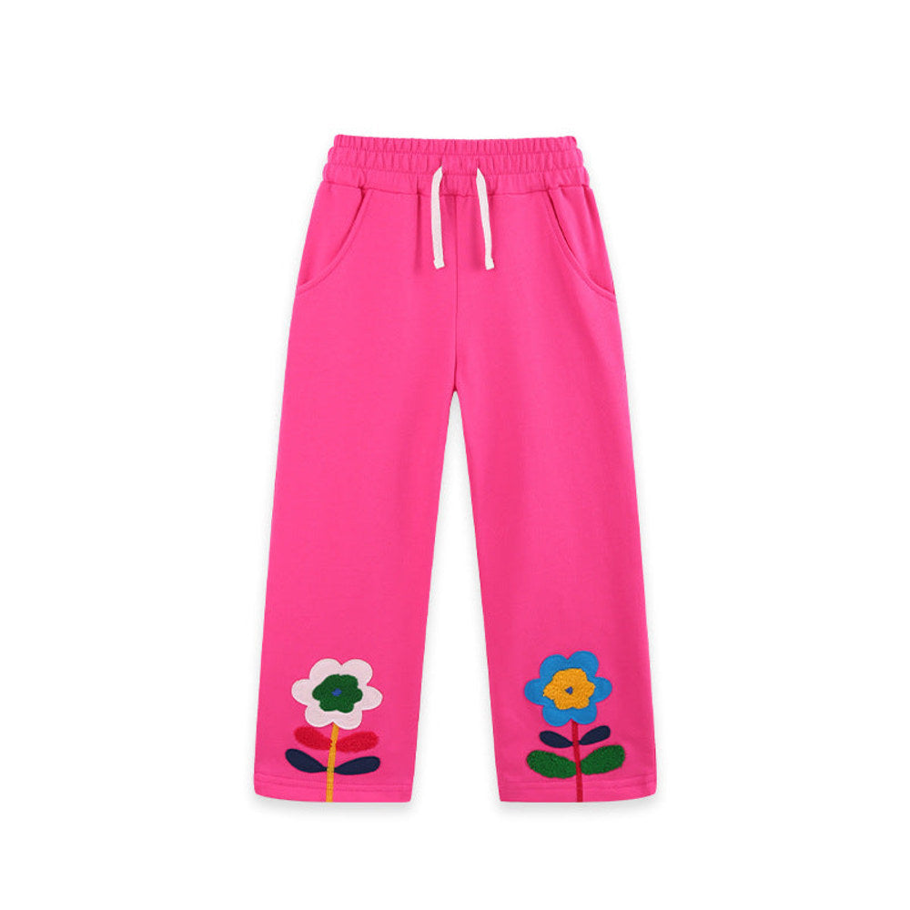 MyKids-USA® Arrival Autumn Flowers Cartoon Pattern Pants for Girls