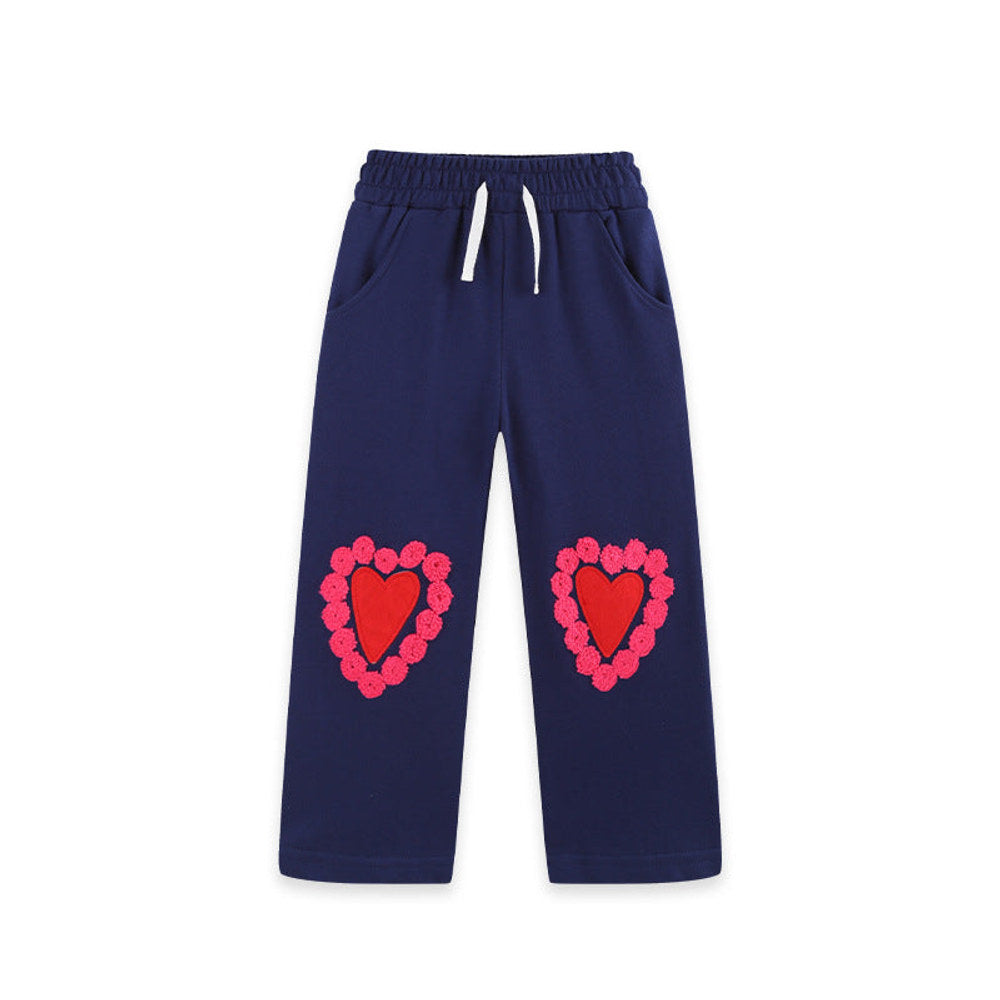 MyKids-USA® Arrival Autumn Hearts Pattern Pants for Girls