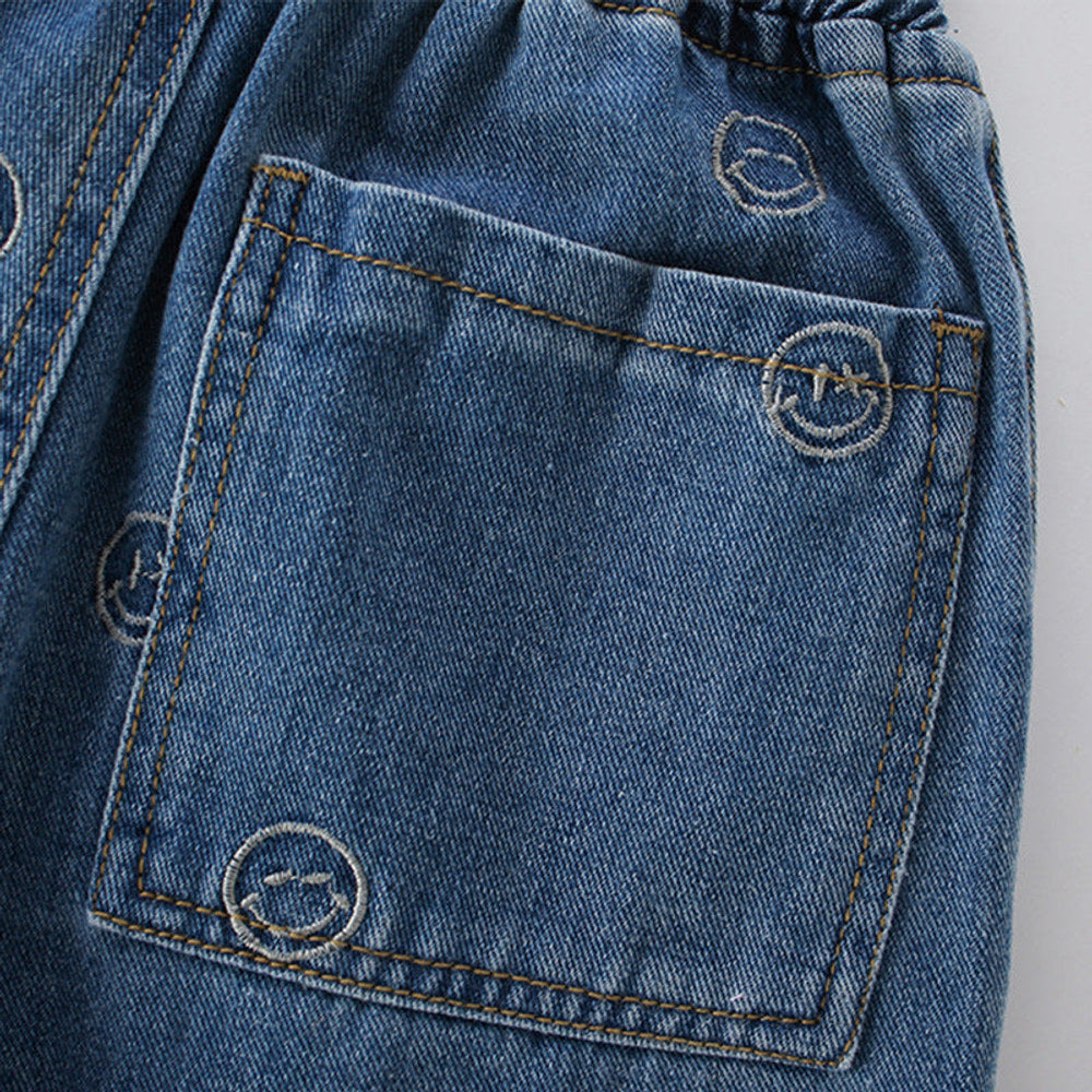 MyKids-USA® Arrival Summer Girls Embroidered Denim Shorts