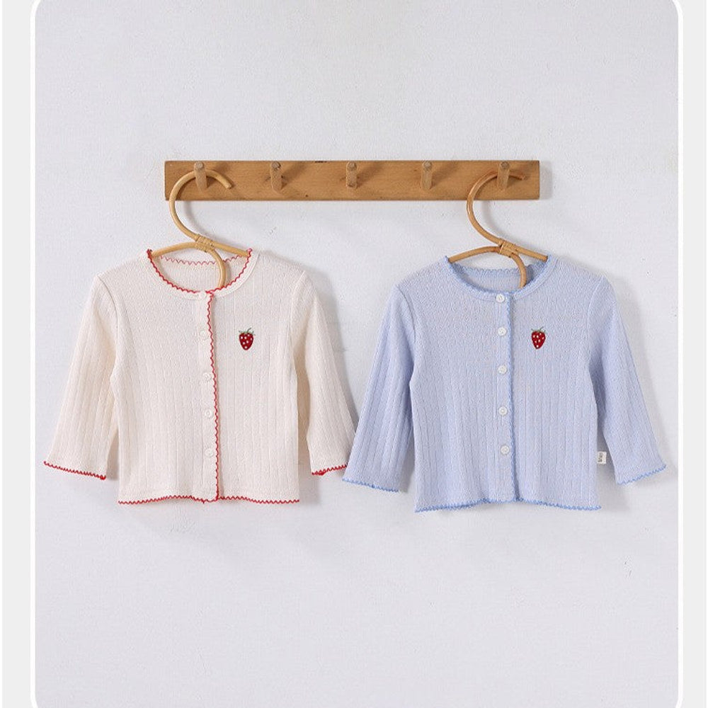 MyKids-USA® Baby Kids Girls Long Sleeves Strawberry Pattern Top