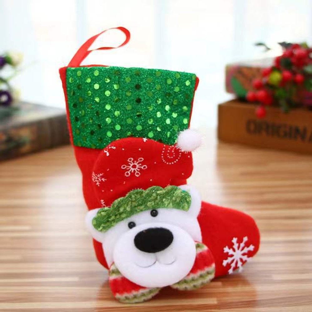 Christmas Cartoon Decorative Socks Pengant Children's Gift Bag