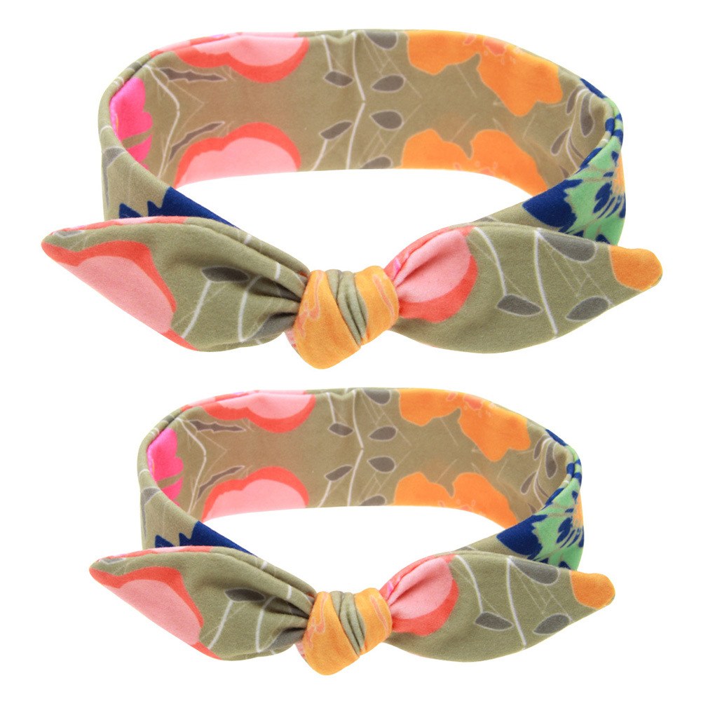Family Mother And Child Western Style Elastic Headband 2-Pieces Sets