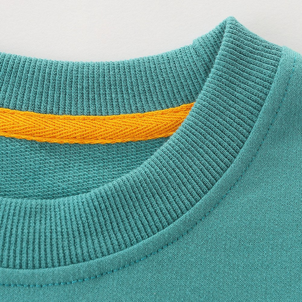 Baby Boy Rainbow Print Pattern Long Sleeve Pullover Hoodie
