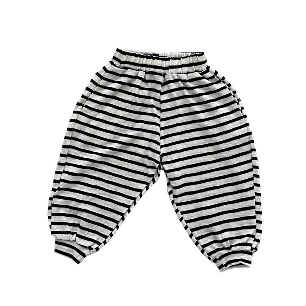 Baby Striped Pattern Loose Cotton Comfortable Pants