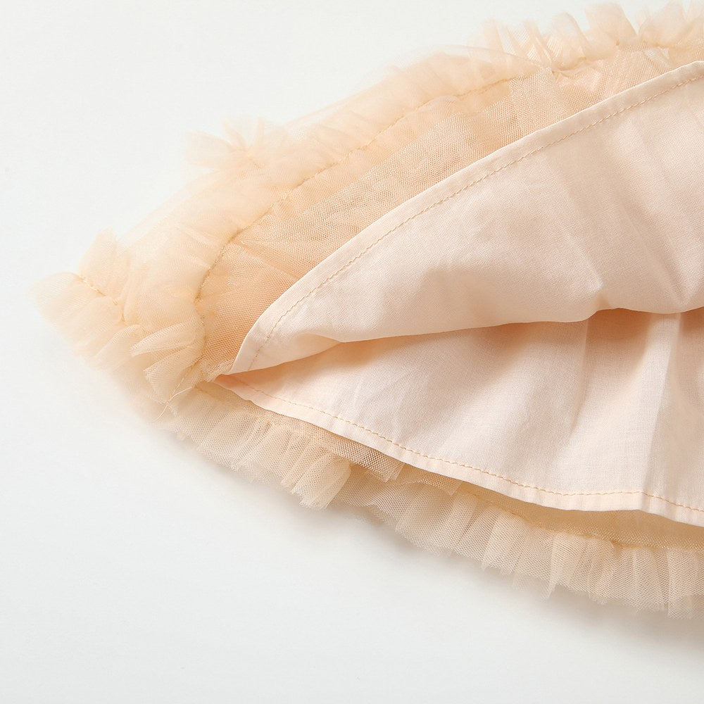 Baby Kids Girls Apricot Tulle Skirt