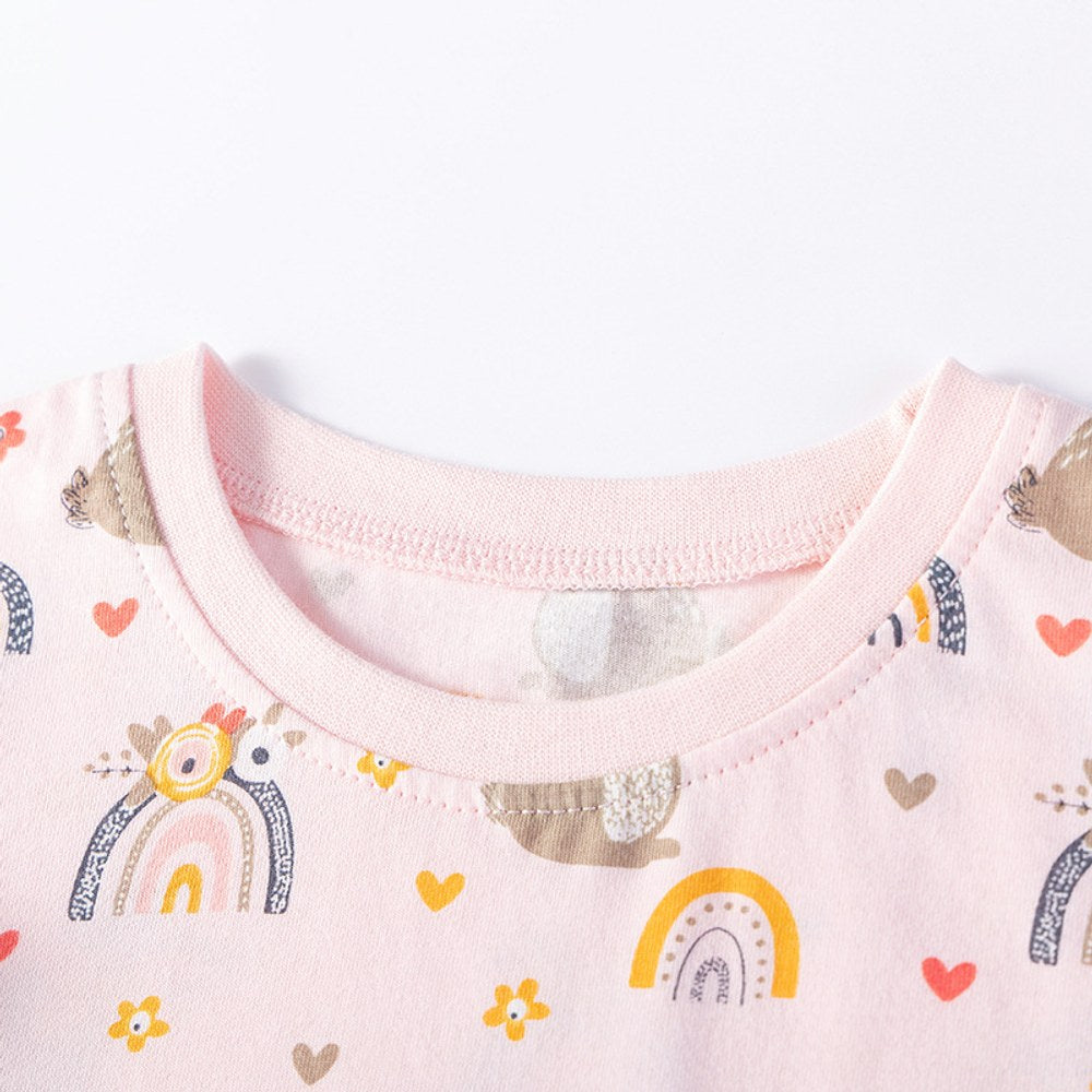 Girls' Cartoon Rabbit Pattern Vest in European and American Style