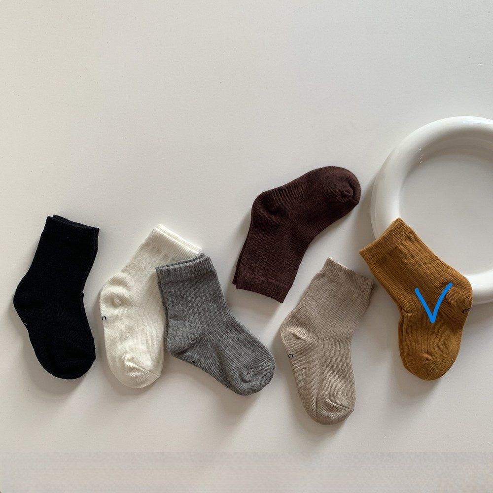 Baby Kids Plain Socks
