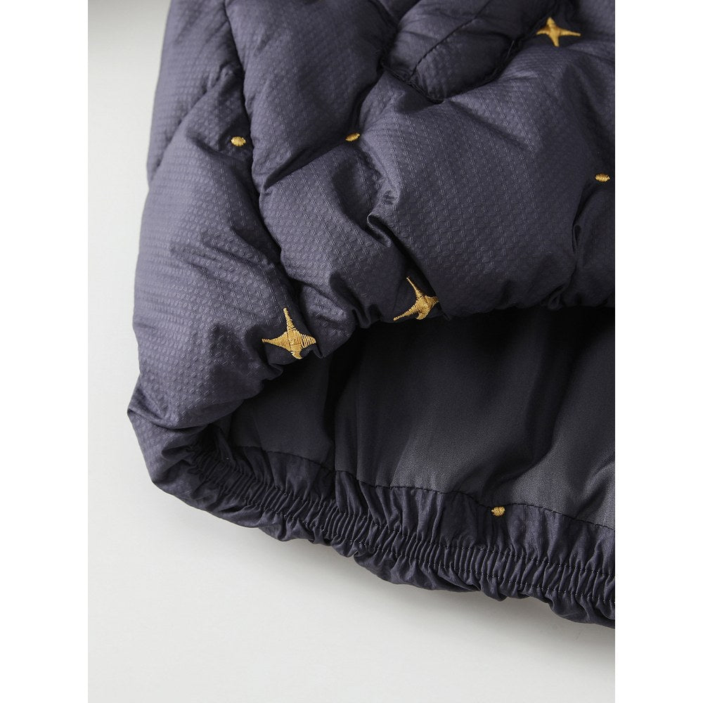Boys' Stars Embroidered Cotton-Padded Zip-up Coat