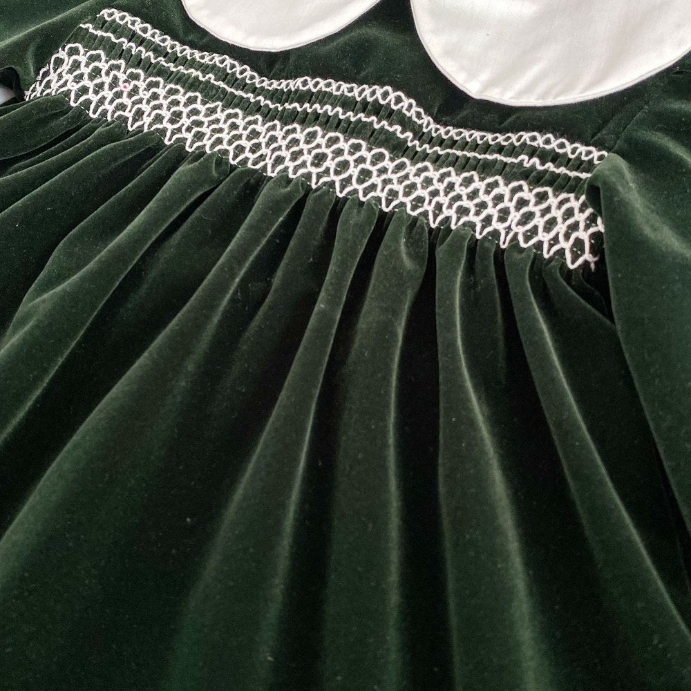 Baby Kids Girls Long Sleeves Peter Pan Collar Dress