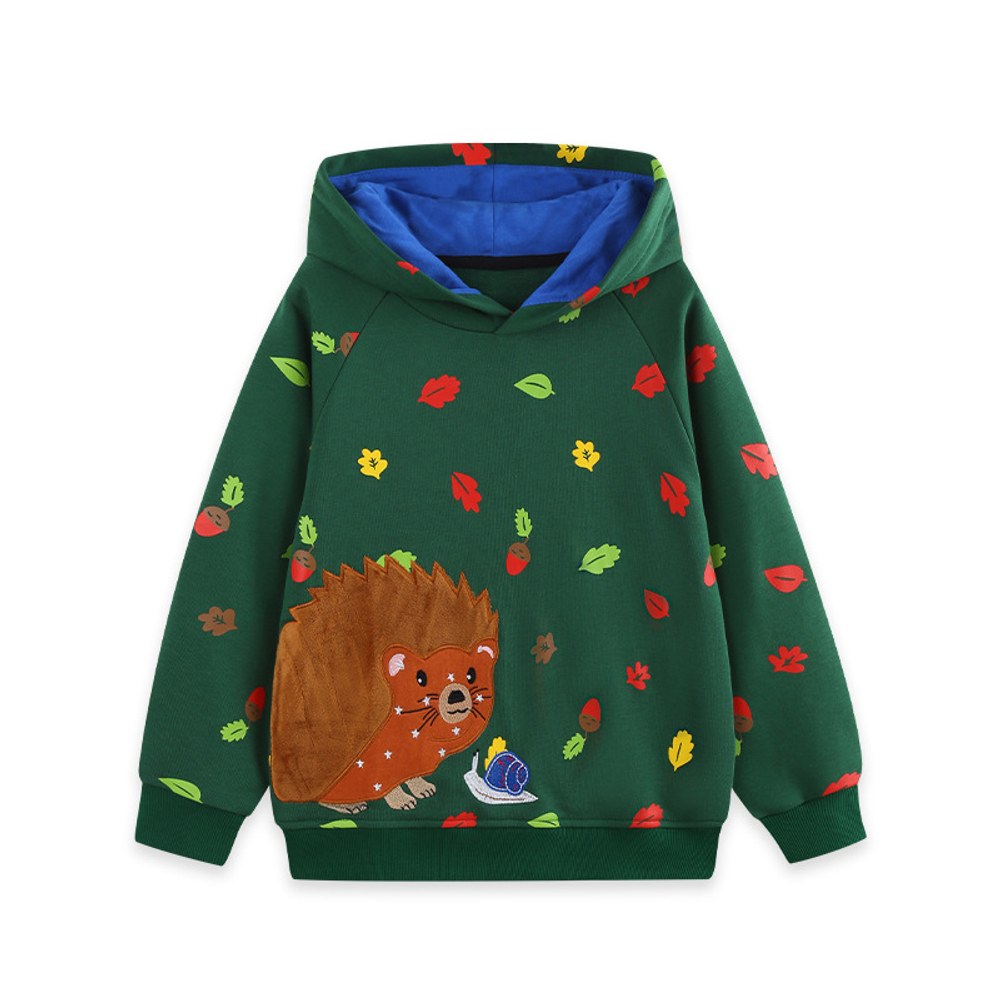 Baby Kids Boys Animals Cartoon Pattern Long Sleeves Hoodie