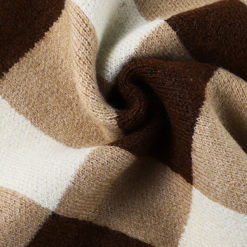 Baby Boy Plaid Graphic O-Neck Long Sleeves Western Classic Sweater, MyKids-USA®, Baby & Toddler Outerwear, MyKids-USA - - - - - - -