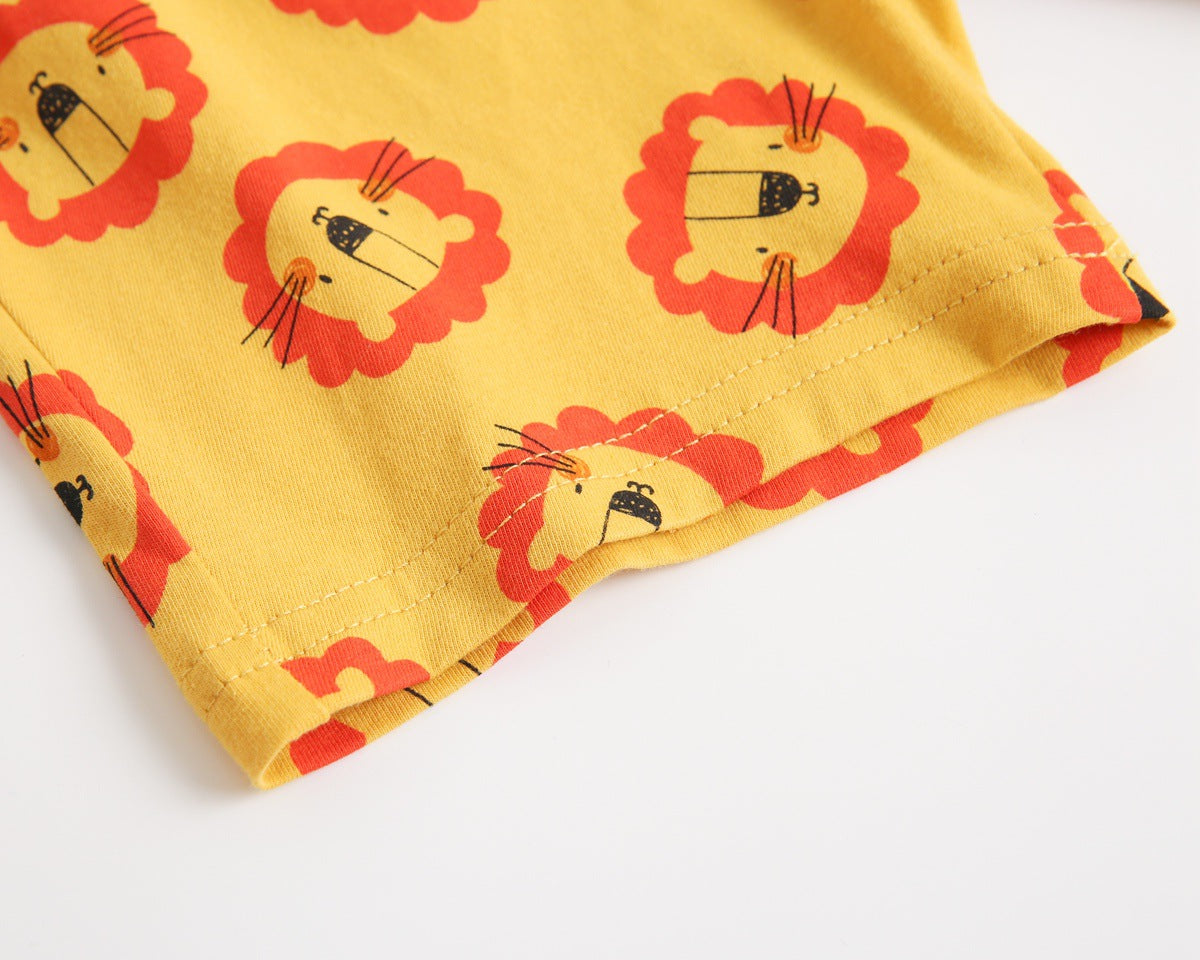 Baby Boy And Girl Animal Tiger Print Sleeveless Top Combo Shorts Sets, MyKids-USA®, Baby & Toddler Outfits, MyKids-USA - - - - - - -