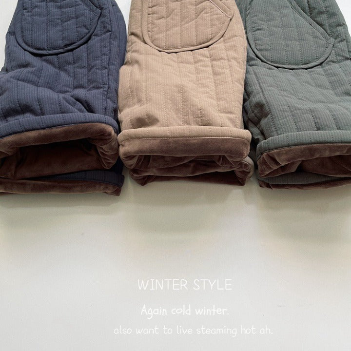 Baby Solid Color Cotton Quilted Winter Pants Outfits, MyKids-USA®, Baby & Toddler Bottoms, MyKids-USA - - - - - - -