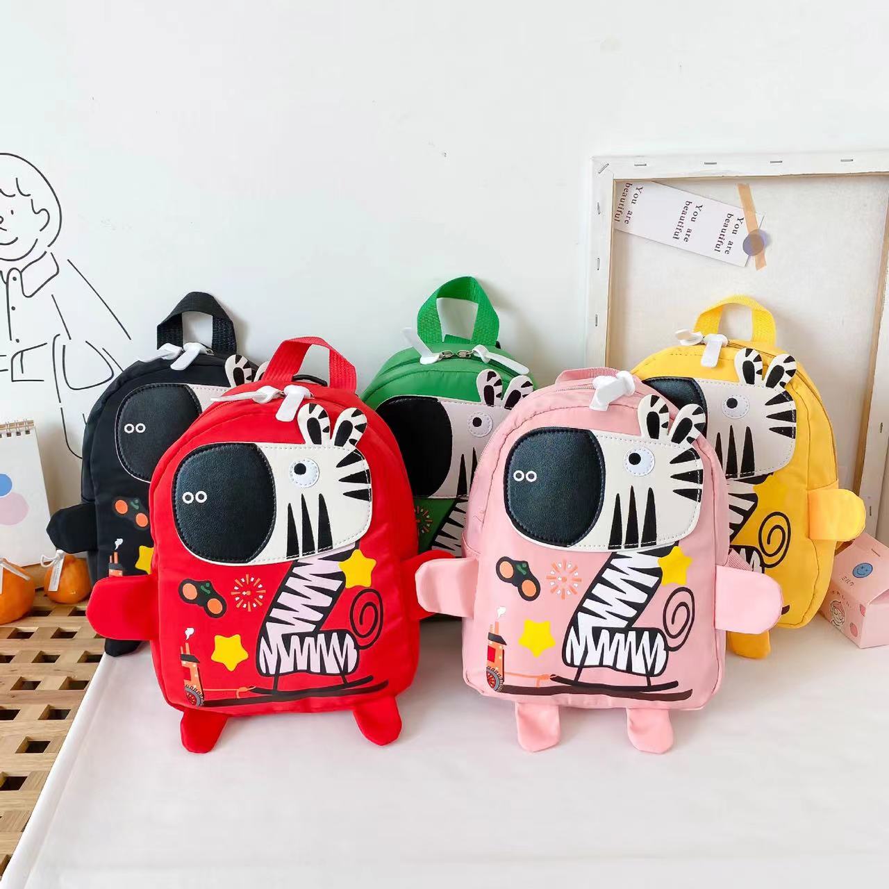 MyKids-USA Children Kids Cartoon Animal Pattern Fashion Backpack Average Size (0-12Y) / Red