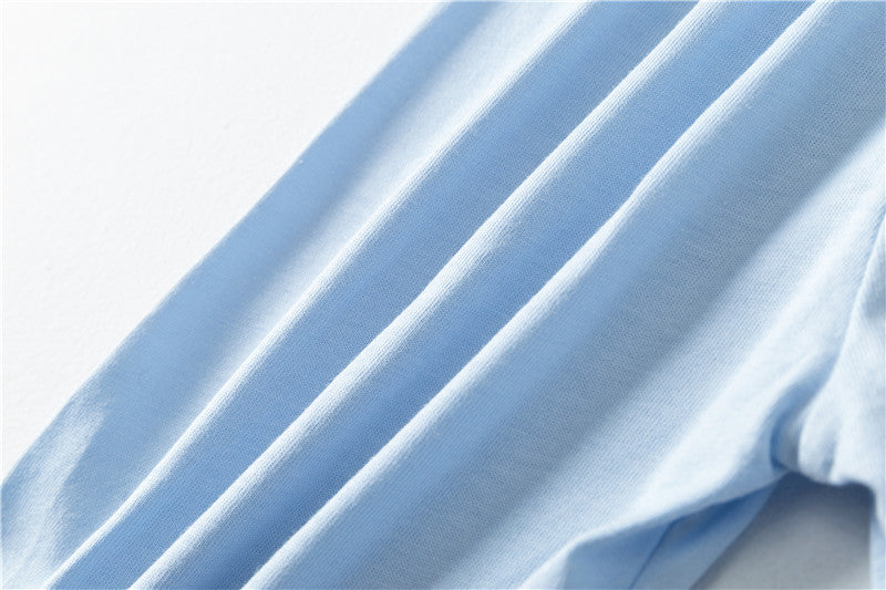 Baby Pattern Embroidery Solid Color Wide-Leg Long Pants With Pockets, MyKids-USA®, Baby & Toddler Bottoms, MyKids-USA - - - - - - -