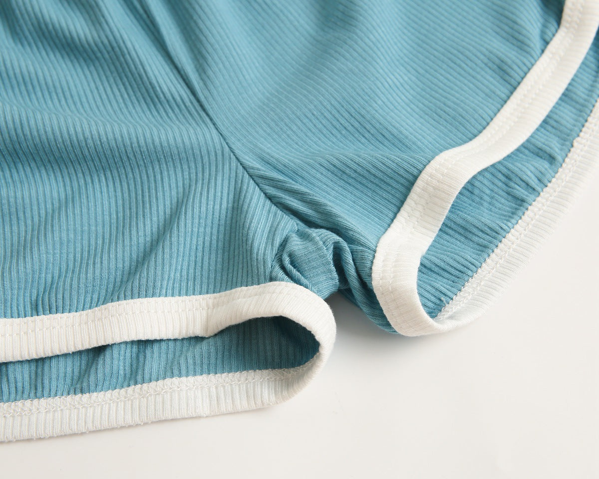 Baby Solid Color Neck Color Matching Design Sports Sets In Summer, MyKids-USA®, Baby & Toddler Outfits, MyKids-USA - - - - - - -