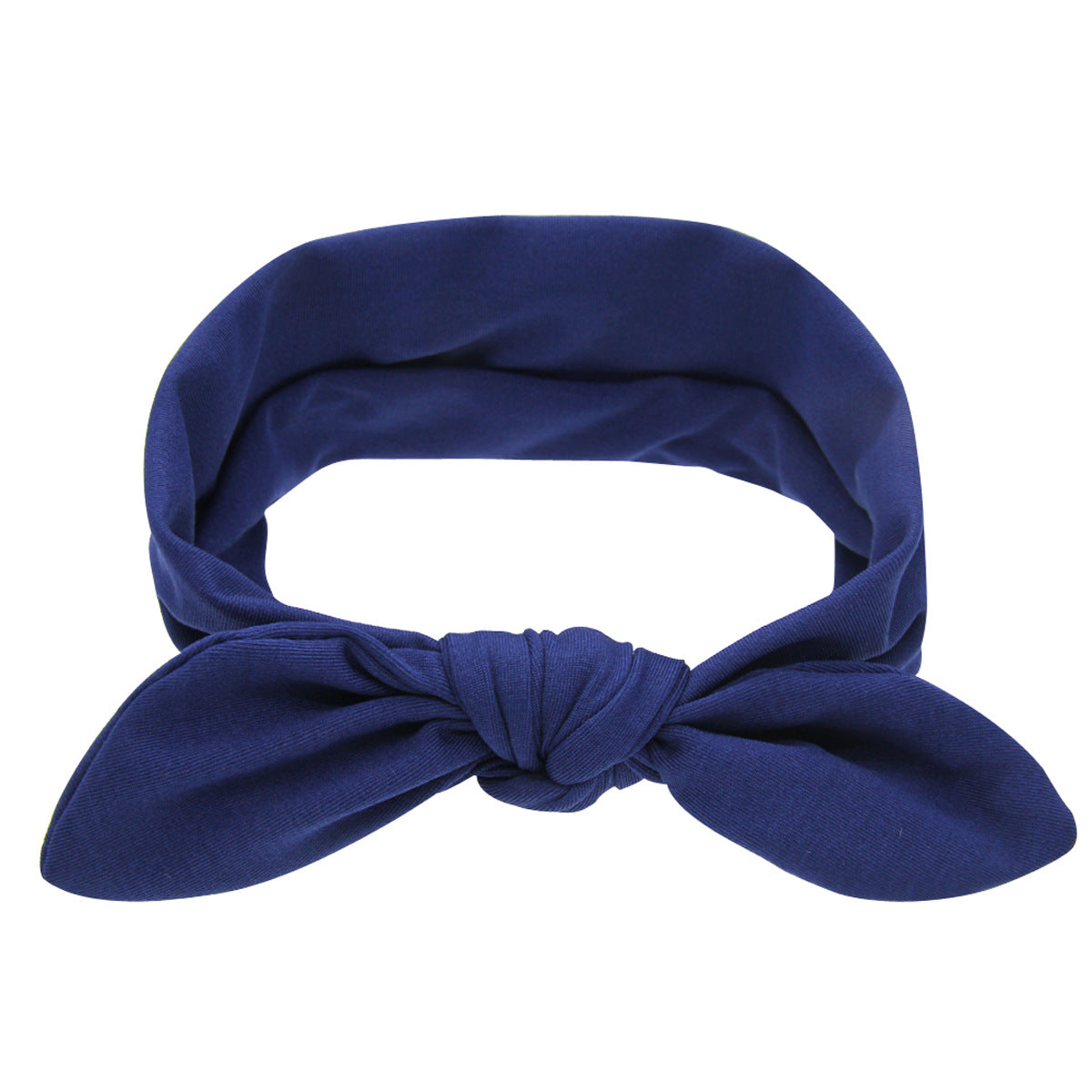 Newborn Baby Solid Color Bunny Ear Shape Elastic Headband, MyKids-USA®, Headbands, MyKids-USA - Size/Age - S (0-3Y) - Color - Navy Blue (Dark Blue) - - - JM2206182158-F