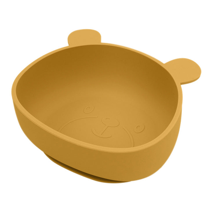 Baby Cartoon Panda Shape Complementary Food Training Silicone Bowl, MyKids-USA®, Baby Gift Sets, MyKids-USA - Size/Age - Average Size (0-8Y) - Color - Yellow - - - JM2204221359-D