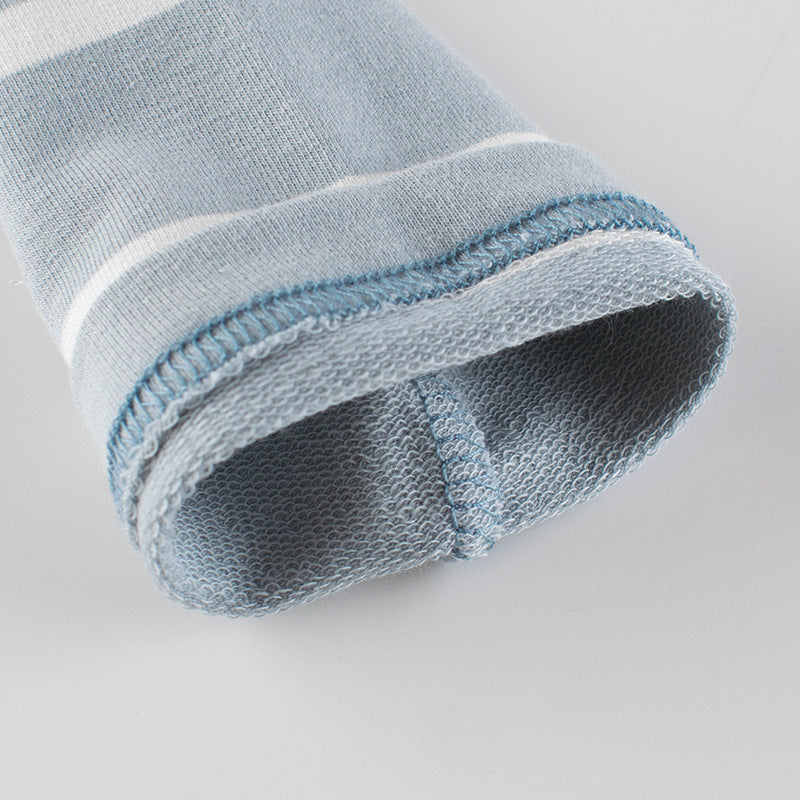 Baby Blue Striped Pattern Long Sleeve Soft Cotton Shirt, MyKids-USA®, Baby & Toddler Tops, MyKids-USA - - - - - - -