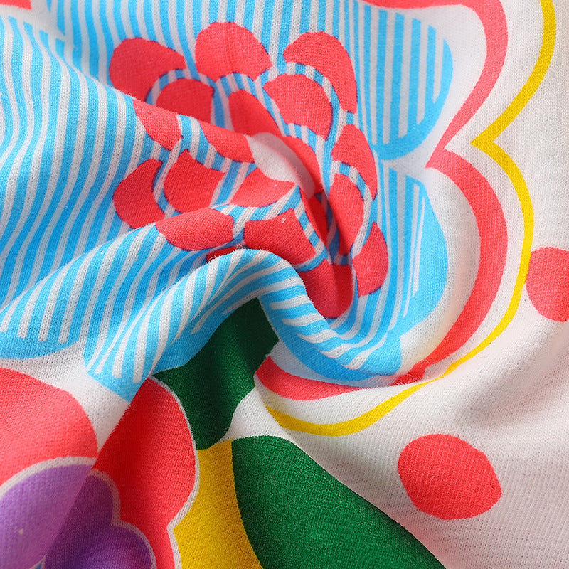 Baby Girl Cartoon Print Pattern Sleeveless Cute Dress In Summer, MyKids-USA®, Baby & Toddler Dresses, MyKids-USA - - - - - - -