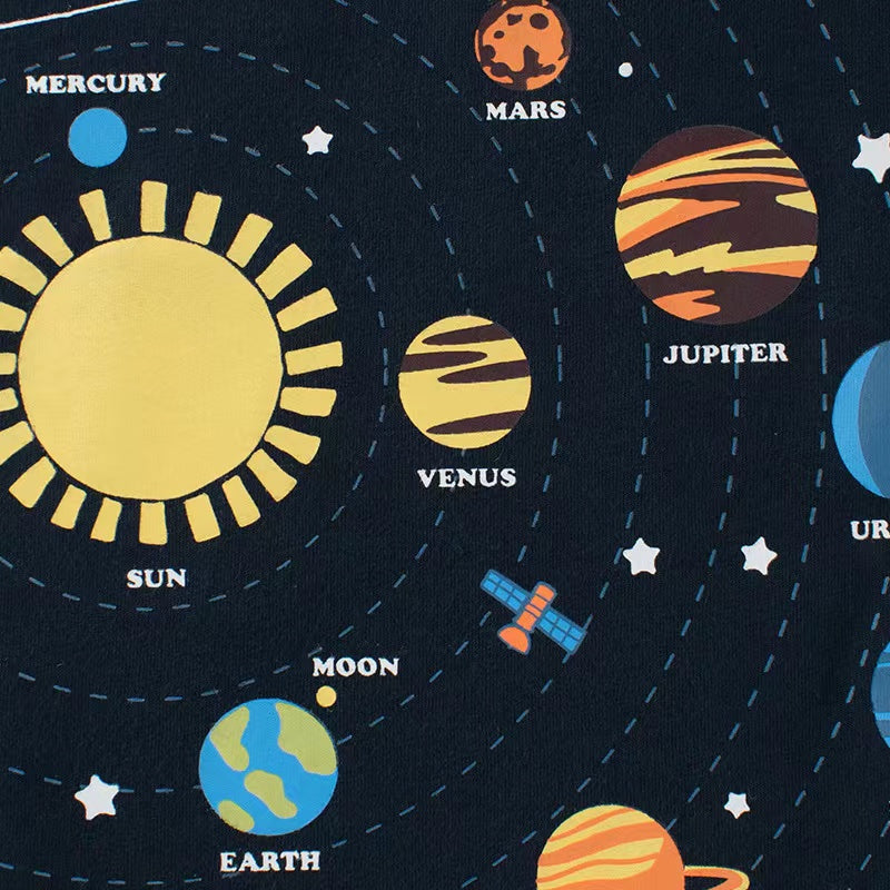 Baby Boy Planet Print Pattern Quality Cotton T Shirt, MyKids-USA®, Baby & Toddler Tops, MyKids-USA - - - - - - -