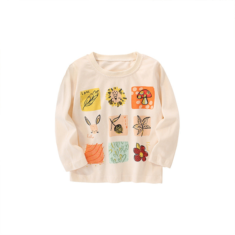 Baby Girl Print Pattern Thin Style Autumn Style Shirt, MyKids-USA®, Baby & Toddler Tops, MyKids-USA - - - - - - -