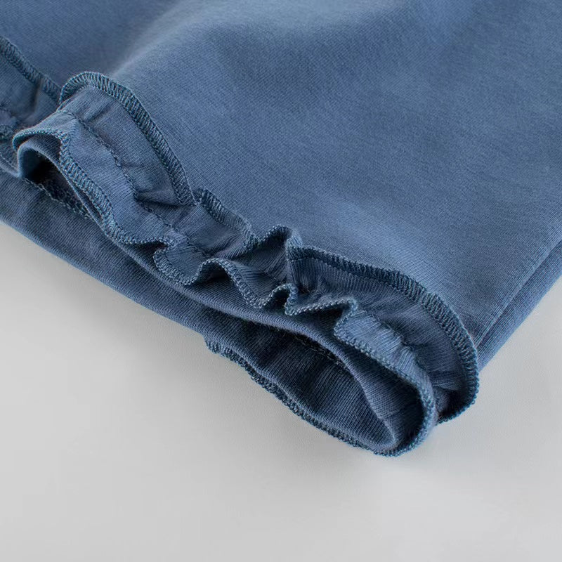 Baby Girl Solid Color Lace Design Bow Decoration Pants In Summer Outfit Wearing, MyKids-USA®, Baby & Toddler Bottoms, MyKids-USA - - - - - - -