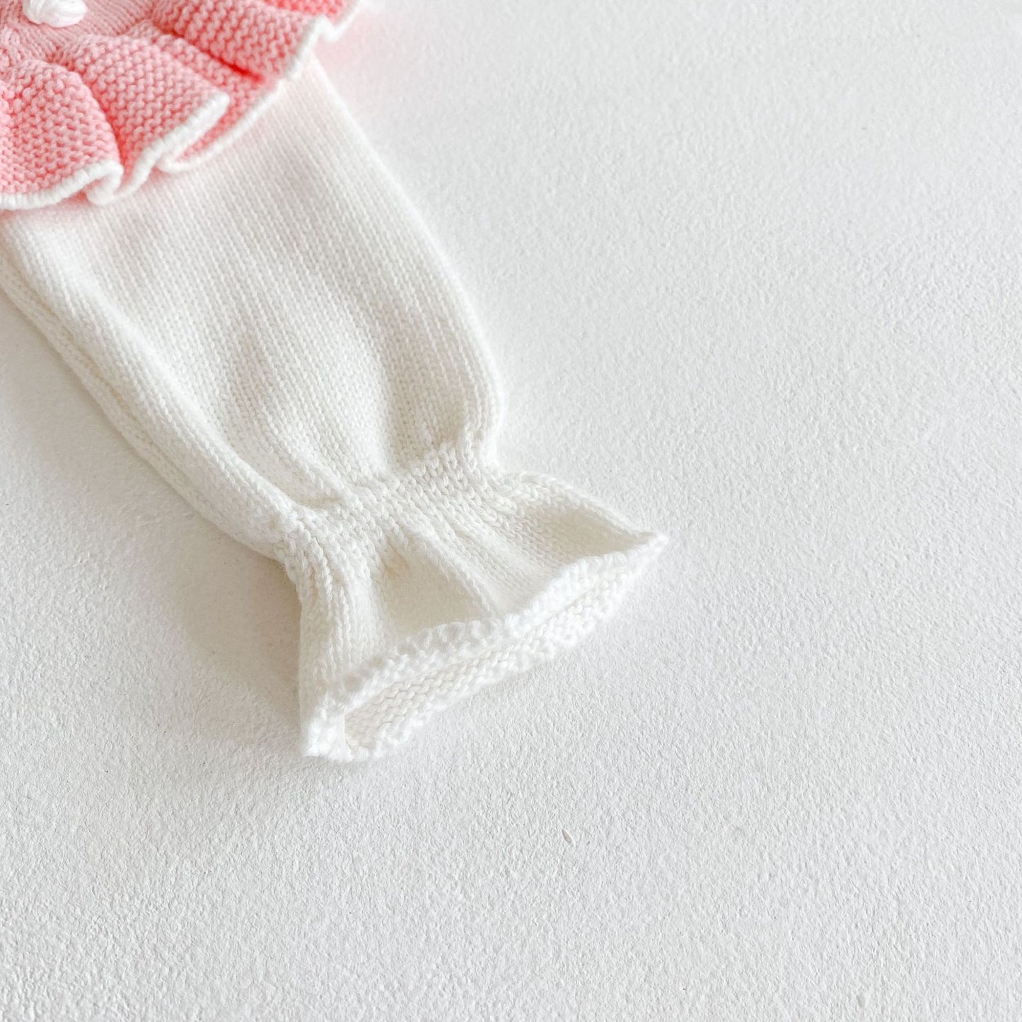 Baby Girl 1pc Colorful Handmade Ball Patched Contrast Ruffle Knitted Pullover Sweaters, MyKids-USA®, Jumpsuits & Rompers, MyKids-USA - - - - - - -