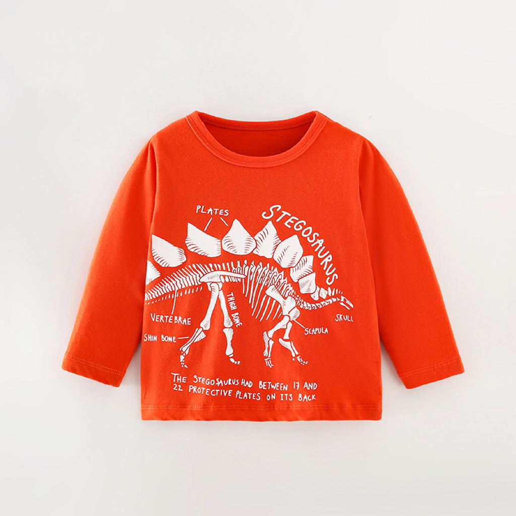 Baby Boy Cartoon Dinosaur Pattern Long Sleeve Cool Shirt, MyKids-USA®, Baby & Toddler Outerwear, MyKids-USA - - - - - - -