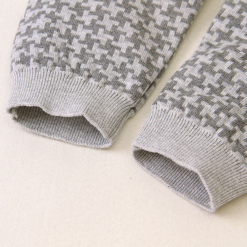 Baby Embroidered Pattern Single Breasted Design Longsleeve Knitted Romper, MyKids-USA®, Baby One-Pieces, MyKids-USA - - - - - - -