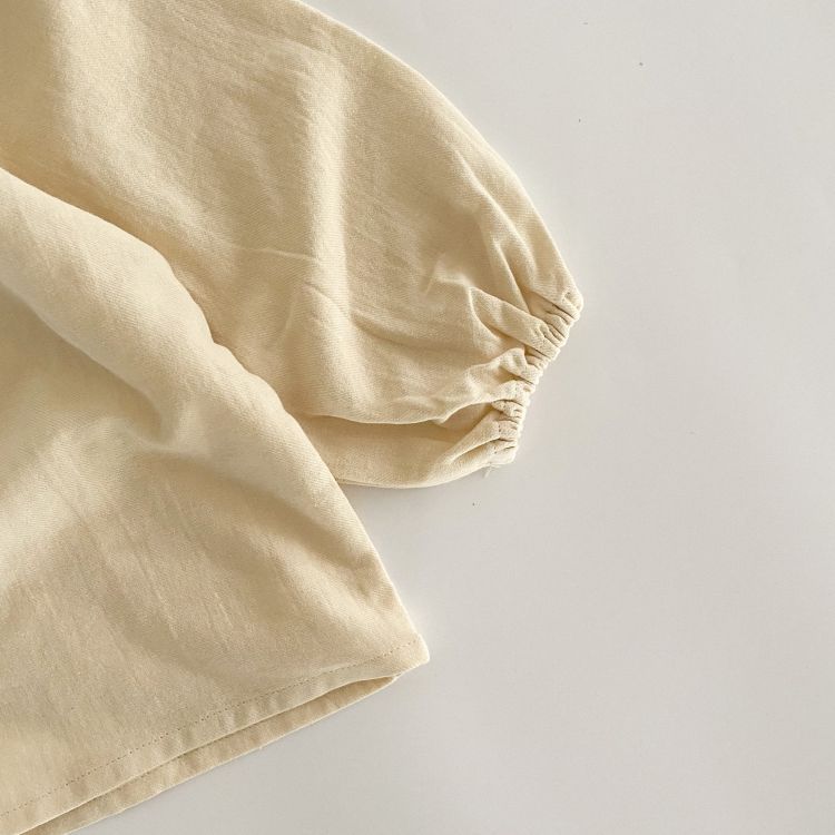 Baby Girl Solid Color Embroidered Pattern Doll-Neck Tops Shirt, MyKids-USA®, Baby & Toddler Tops, MyKids-USA - - - - - - -