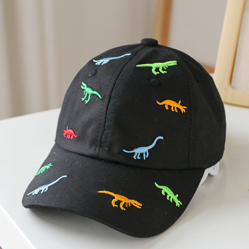 Baby Animal Embroidered Pattern Sunshade Peaked Hats, MyKids-USA®, Hat, MyKids-USA - Size/Age - Average Size (1-4Y) - Color - Black - - - JM2204281441-B
