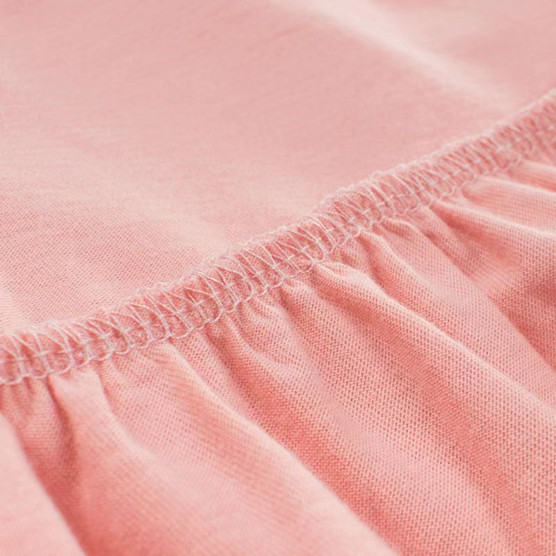 Baby Girls Solid Round Collar Design Sleeveless Dress In Summer, MyKids-USA®, Baby & Toddler Outerwear, MyKids-USA - - - - - - -