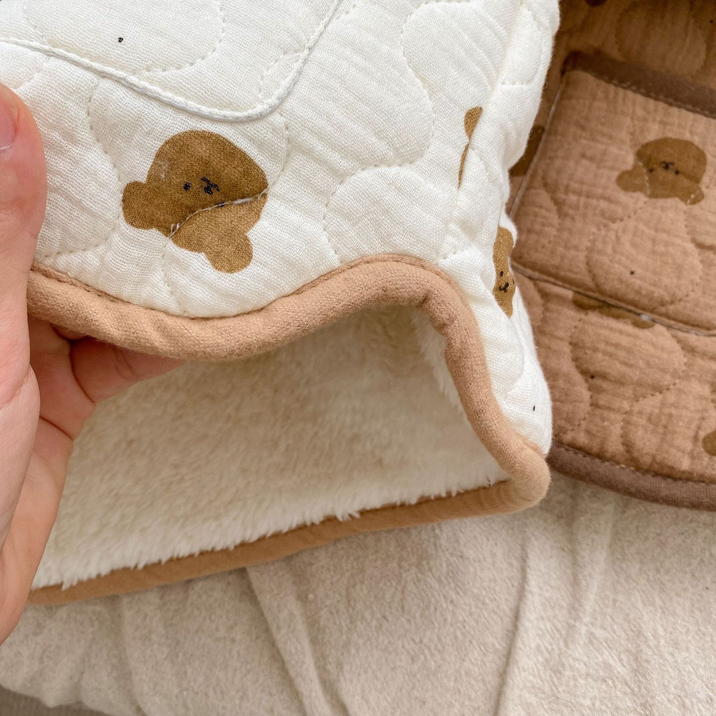 Baby Girl All Over Bear Graphic Quilted Warm Cotton Coat, MyKids-USA®, Baby & Toddler Outerwear, MyKids-USA - - - - - - -