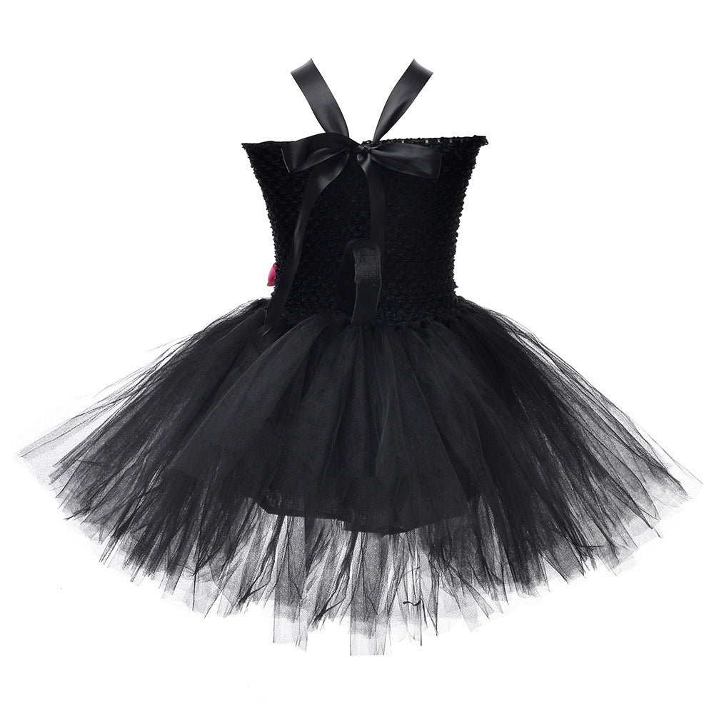 Children’s Halloween Solid Color Cat Costume Mesh Tutu Dress & 1-Piece Jewelry Sets, MyKids-USA®, Baby & Toddler Outfits, MyKids-USA - - - - - - - .