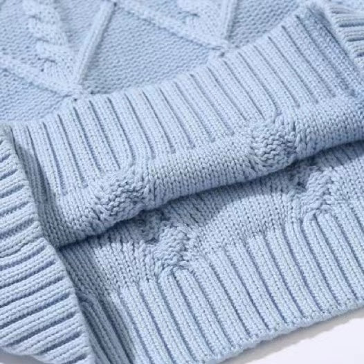 Baby Crochet Knitting Pattern Striped V-Neck Design College Style Sleeveless Vest Sweater, MyKids-USA®, Baby & Toddler Outerwear, MyKids-USA - - - - - - -