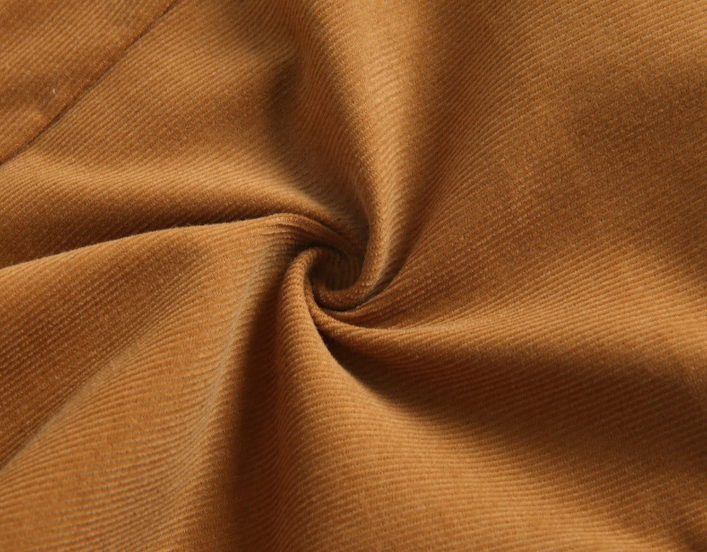 Baby Girl Solid Color Bow Tie Design Corduroy Nine Point Wide Leg Pants, MyKids-USA®, Baby & Toddler Outerwear, MyKids-USA - - - - - - -