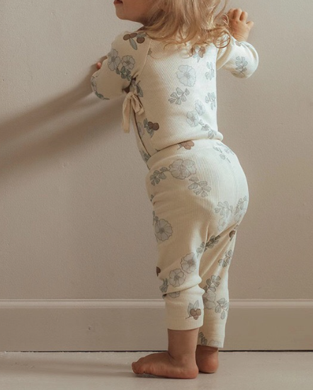 Baby Girl Floral Pattern Cotton bodysuit With Pant 1 Pieces Sets, MyKids-USA®, Baby & Toddler Outfits, MyKids-USA -  -  -  -  -  -  - .