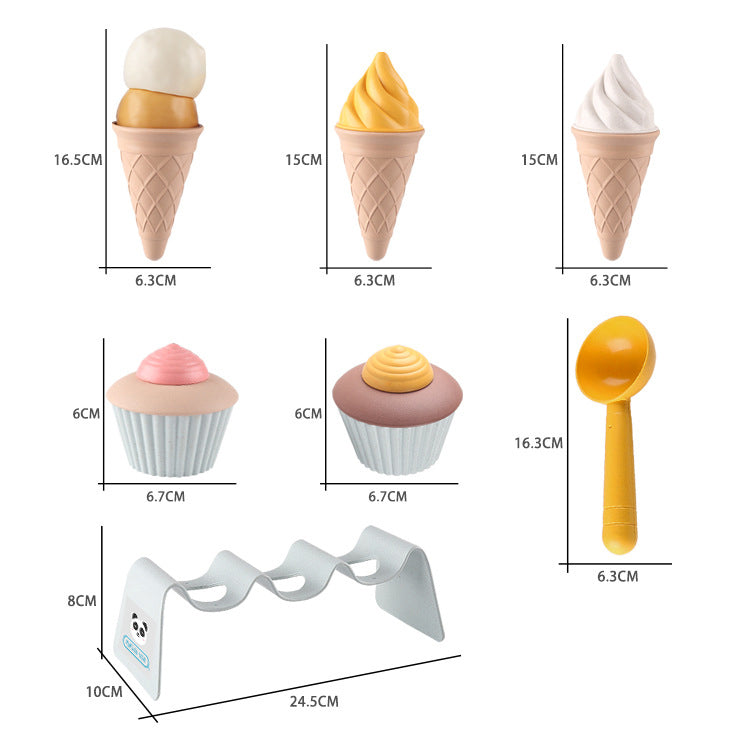 Children Wheat Straw DIY Replica Ice-Cream Molds Toys, MyKids-USA®, Baby Activity Toys, MyKids-USA -  -  -  -  -  -  - 