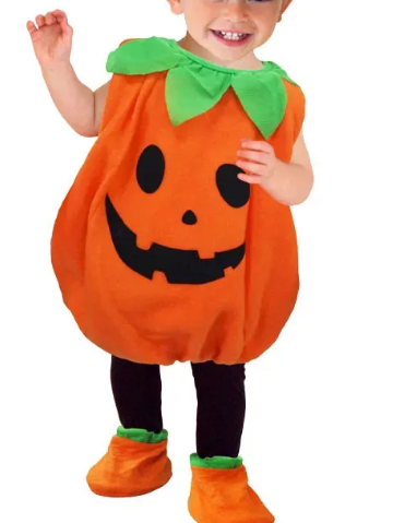 Baby Halloween Pumpkin Clothes Cosplay Costume Sets, MyKids-USA®, Baby & Toddler Outfits, MyKids-USA - Size/Age - 90 (12-24M) - Color - Orange -  -  - JM2206092212-A.