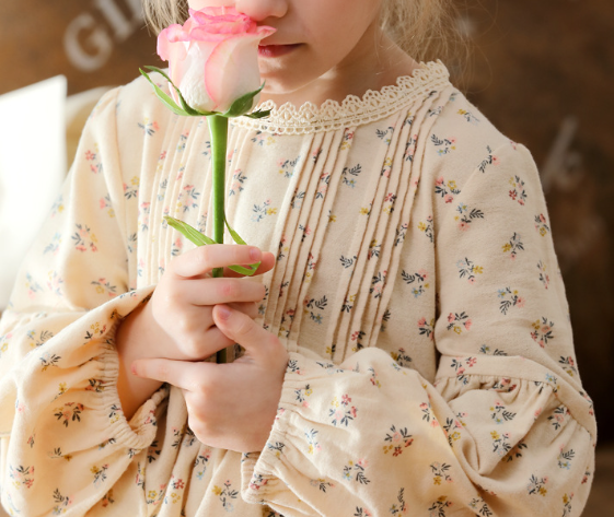 Arrival Autumn Girls Ruffle Neck Long Puff Sleeves Floral Dress, MyKids-USA®, Baby & Toddler Dresses, MyKids-USA -  -  -  -  -  -  - .