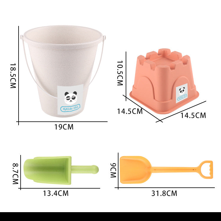 Children Wheat Straw Medium Beach Bucket Dinosaur Model Toy, MyKids-USA®, Baby Activity Toys, MyKids-USA -  -  -  -  -  -  - 