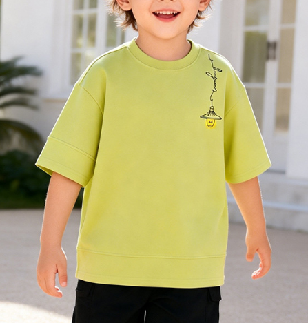 Summer Boys’ Fluorescent Cartoon Pattern T-shirt, MyKids-USA®, T-Shirts, MyKids-USA - Size/Age - 130 (7-8Y) - Color - Green -  -  - TR2605112230-B.