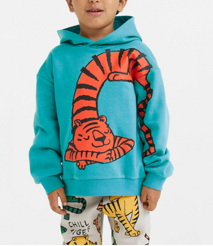 Baby Boy 1pcs Cartoon Animal Pattern Composite One Piece Fleece Sweatshirt, MyKids-USA®, Baby & Toddler Outerwear, MyKids-USA -  -  -  -  -  -  - .