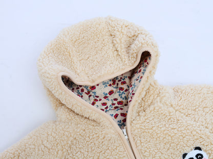 MyKids-USA Unisex Plush Hoodie Coat Outfit Wearing, MyKids-USA®, Baby & Toddler Outerwear, MyKids-USA -  -  -  -  -  -  - 