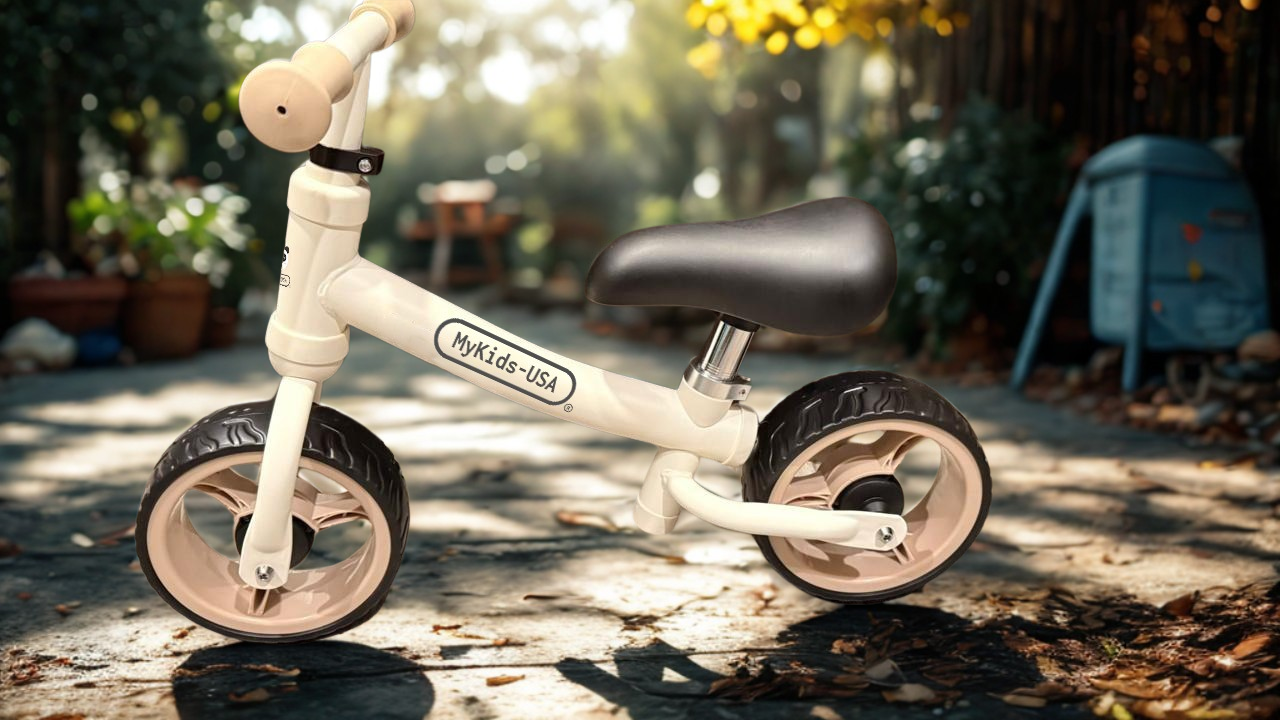 balance bike with pedals MyKids-USA Balance Bike – Strong & Durable Metal Frame for Toddlers Ages 18–48 Months