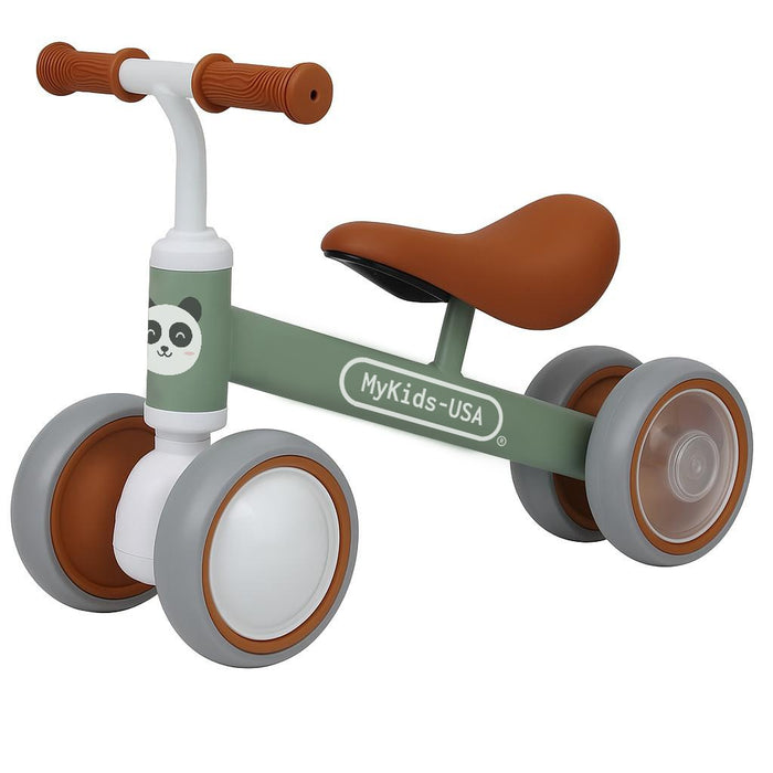 Metal Balance Bike for Toddlers with Light-Up Wheel (12–36 Months) – Strong & Stable First Ride, MyKids-USA®, Balance Bike, MyKids-USA - Color - Green - Size/Age - 1-3Y - - - BB1810.