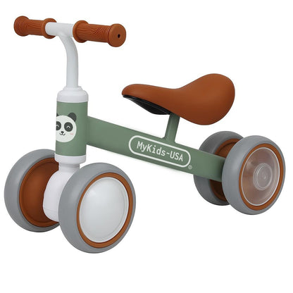 MyKids-USA Balance Bike for Toddlers – Metal Frame, Light-Up Wheels, No Batteries, for Boys & Girls Ages 12–36 Months, MyKids-USA®, Balance Bike, MyKids-USA - Color - Green - Size/Age - 1-3Y -  -  - BB1810