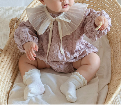 Autumn Arrival Baby Girls Long Sleeves Purple bodysuit, MyKids-USA®, Baby One-Pieces, MyKids-USA -  -  -  -  -  -  - .