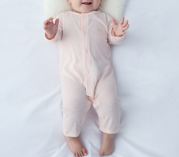 Summer Arrival Baby Long Sleeves Solid Color Thin Single Breasted Rompers Bodysuits, MyKids-USA®, Baby & Children's One-Pieces, MyKids-USA - Size/Age - 66 (3-6M) - Color - Pink -  -  - TR2605302201.